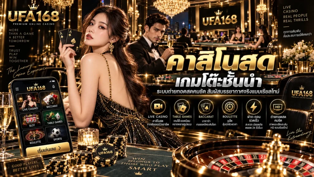 คาสิโนสดออนไลน์ UFA168